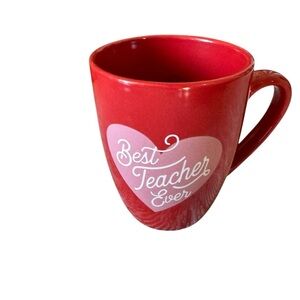 Red 'Best Teacher Ever' Mug